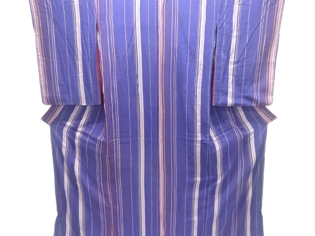 JAPANESE KIMONO / ANTIQUE KIMONO / SILK / KINSHA / STRIPE